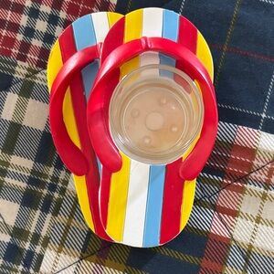 Yankee candle Colorful Striped Flip-Flop tea light holder